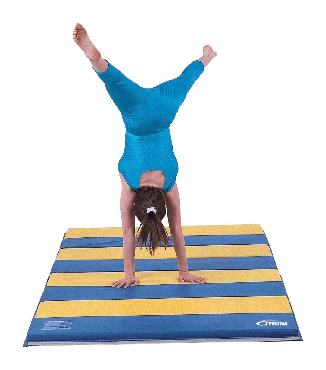 Sportime Deluxe 1-3/8 Inch Thick, Cross-Linked Polyethylene Mat, 4